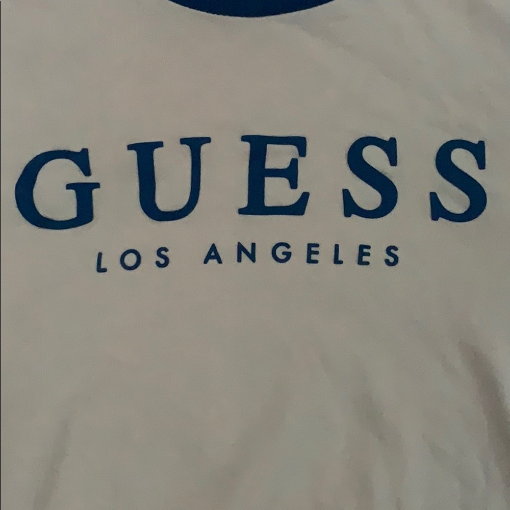 Yellow guess shirt